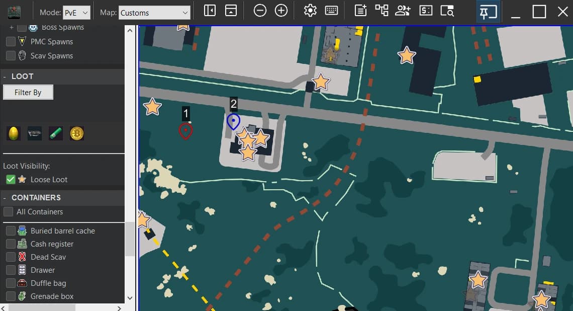 Custom markers on map